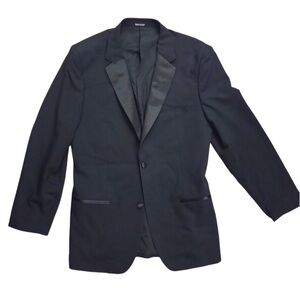 Banana Republic Classic Two Buttton Tuxedo Black Blazer Matching Slim Cut Pants!